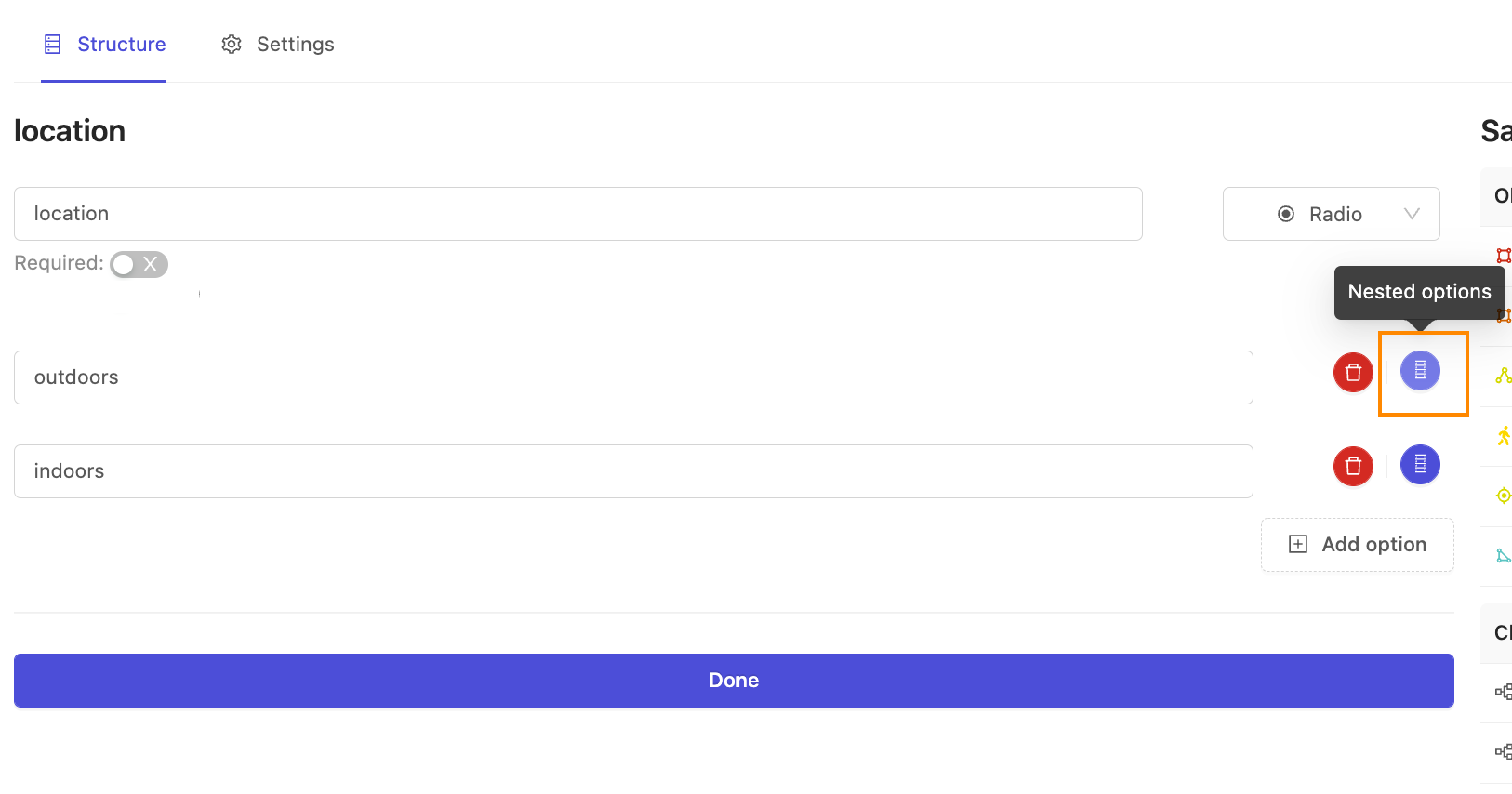 Configure Nested Classification